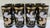 An exceptional set of eight vintage Culver-Attributed "Ming" Wild Horses highball glasses, featuring dramatic smoky...