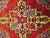 Red Vintage Turkish Tribal Prayer Rug, Handwoven Wool Pile, Red Medallion, 2' x 3' For Sale - Image 8 of 12