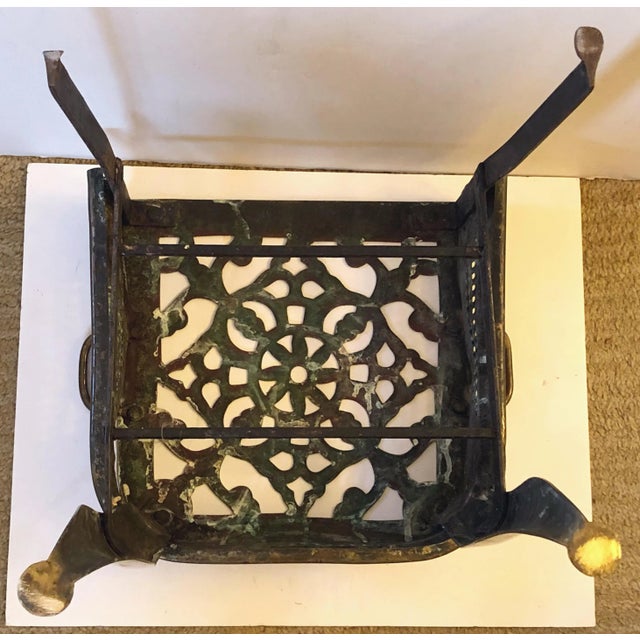 Brass & Iron Footman Trivet/Stool For Sale In San Francisco - Image 6 of 8