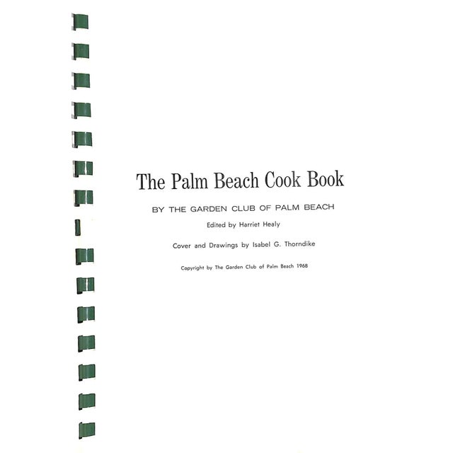 Traditional "The Palm Beach Cook Book" 1968 Healy, Harriet For Sale - Image 3 of 12