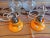 1970s Graewe West German Space Age Orange Glass Table Lamps – Pair For Sale - Image 9 of 10
