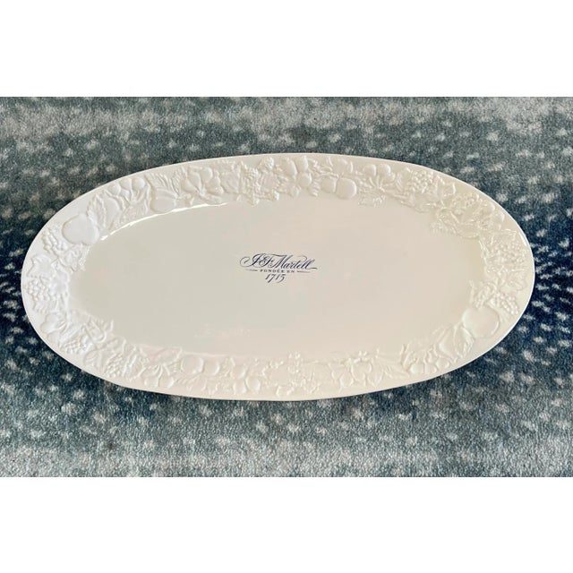 White Very Rare Large Martell Cognac Advertising Platter or Tray For Sale - Image 8 of 8
