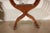 English 19th Century Anglo-Indian Brass Inlaid Savonarola Chair With Peacocks For Sale - Image 3 of 12