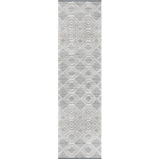 Momeni Contemporary Indoor/Outdoor Hermosa Rug in Grey, 2'3" x 8' Runner For Sale