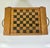 American 1990s Vintage Boho Chic Americana Rustic Commemorative Biscuit Pine Box Game Board For Sale - Image 3 of 18