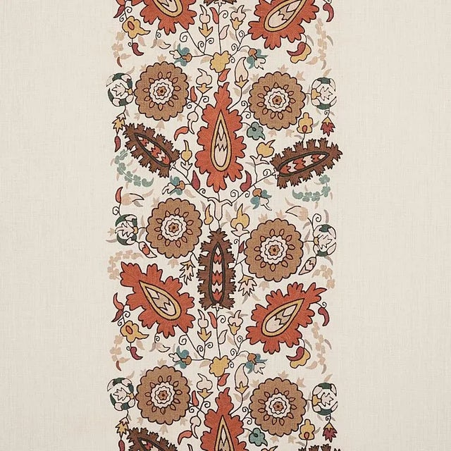 Not Yet Made - Made To Order Sample - Schumacher Anatolia Embroidery Fabric in Autumn For Sale - Image 5 of 5