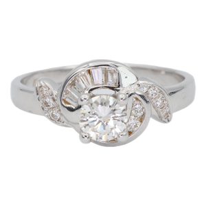 20k New White Natural Solitaire Diamond Ring Size 6.5