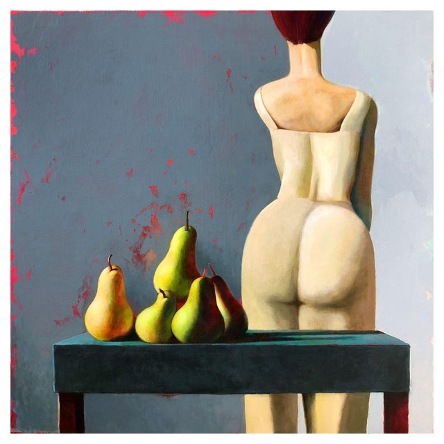 Agnese Kurzemniece, A Classic Motif, Acrylic on Linen Canvas, 2023 For Sale