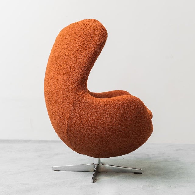 Bouclé Armchair in the style of Jacobsen, 1970s For Sale - Image 10 of 13