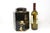 Black Hexagonal Black & Gold Ceramic Lidded Jar For Sale - Image 8 of 8