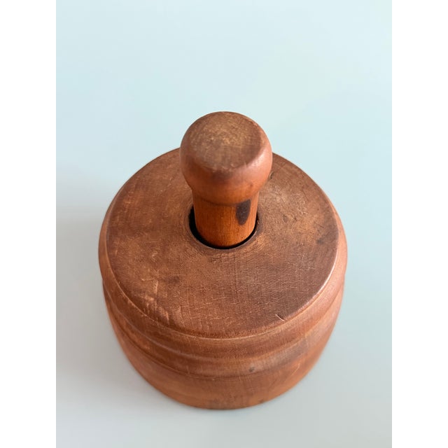 Antique Primitive Butter Mold Press For Sale - Image 9 of 11