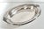 1940s Vintage Silver Plate Oval Serving Tray With Floral Handles – Art Deco Revival Barware by Wilcox For Sale - Image 5 of 12