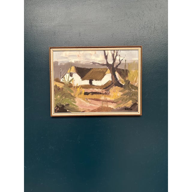 Jörgen Bruun, Farmhouse, 1950s, Oil on Canvas, Framed For Sale - Image 12 of 18