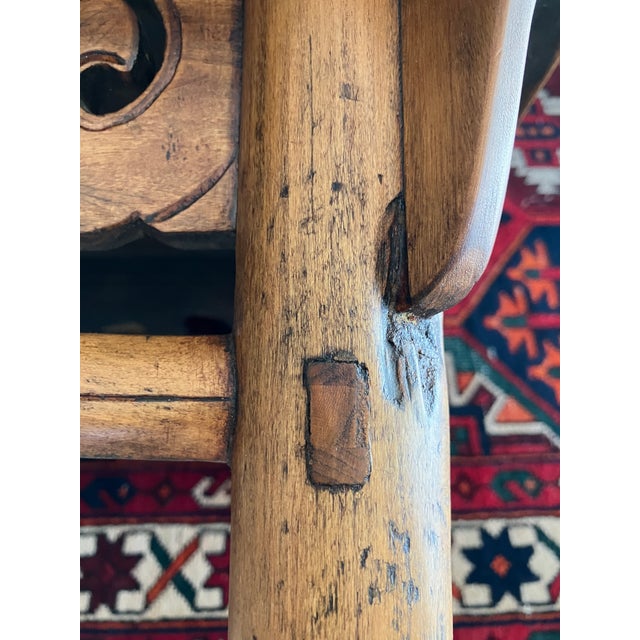 Rustic Chinese Square Kang Low Table For Sale - Image 9 of 9