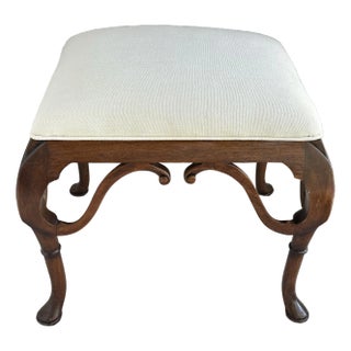 Exceptional Hand Carved 19th C. Newly Upholstered Ottoman Piano Bench For Sale