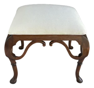 Exceptional Hand Carved 19th C. Newly Upholstered Ottoman Piano Bench