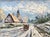 David Crespi impressionist American 20th Century listed artist (1928-2002) . Known for winter and landscape painting....