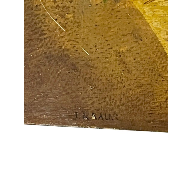 Pair German 19th Century Still Lives Fruit & Flower Baskets Oil on Board For Sale - Image 16 of 18