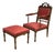 Set of Breton Armchair and Ottoman, 1930s For Sale