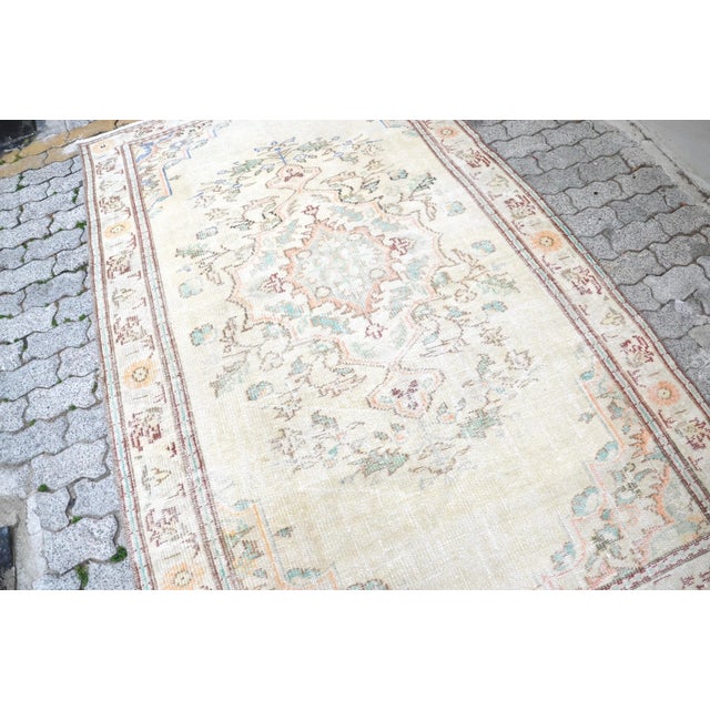 1960s 1960s Vintage Oushak Handmade Rug For Sale - Image 5 of 11