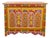 Moroccan Painted Coffee Table /Trunk Moorish Details, First Half 20th Century For Sale