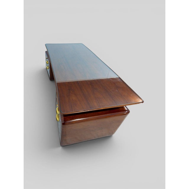 Mid-Century Italian Executive Table Desk by Vittorio Dassi, 1950s For Sale - Image 16 of 18