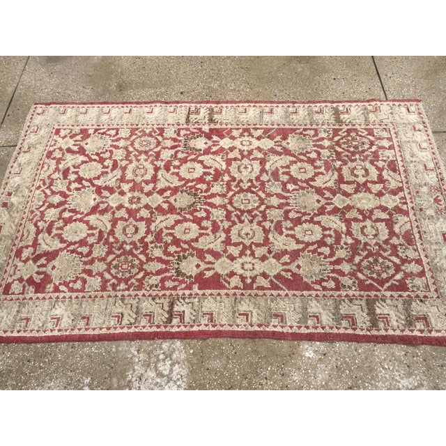 Galerie Shabab Collection Early 20th Century Turkish Ghiordes Throw Rug For Sale - Image 4 of 6