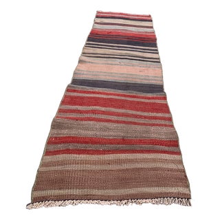 Turkish Narrow Kilim Runner Rug For Sale