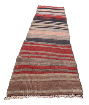 Turkish Narrow Kilim Runner Rug