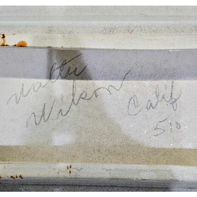 Walter Wilson Pasadena California Pottery Tray #510 — Signed MCM Mid-Century Studio Ceramic Dish For Sale - Image 10 of 10