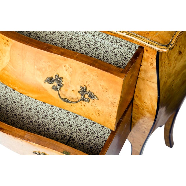 Wood Vintage Italian Venetian Bombe Style Commode/Chest For Sale - Image 7 of 9