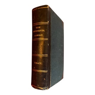 Fine Leather Binding - The Innocents Abroad - First Edition Book by Mark Twain 1869 For Sale