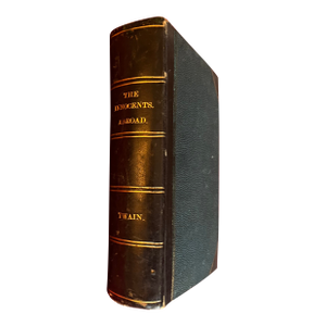 Fine Leather Binding - The Innocents Abroad - First Edition Book by Mark Twain 1869
