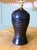 Ceramic Bulbous Ceramic Black Table Lamp, 1920 For Sale - Image 7 of 8