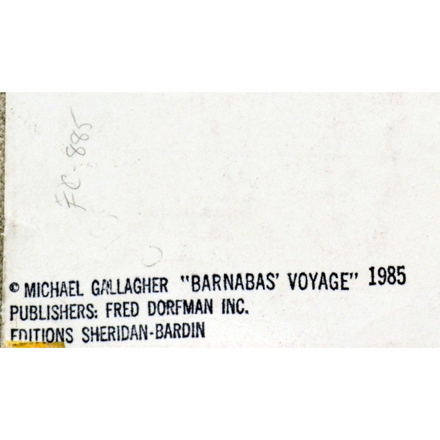 Abstract "Barnabas' Voyage State 2" Abstract by Michael Gallagher For Sale - Image 3 of 3