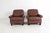 Pair Tufted Leather Lounge Chairs Pair Mid Century EuroVintage For Sale - Image 16 of 16