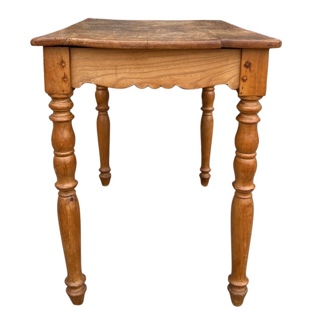 French Provincial Early 20th Century French Fruitwood Side Table For Sale - Image 3 of 5