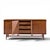 Brown Broyhill Brasilia Mid Century Walnut and Brass Lowboy 9 Drawer Dresser For Sale - Image 8 of 10