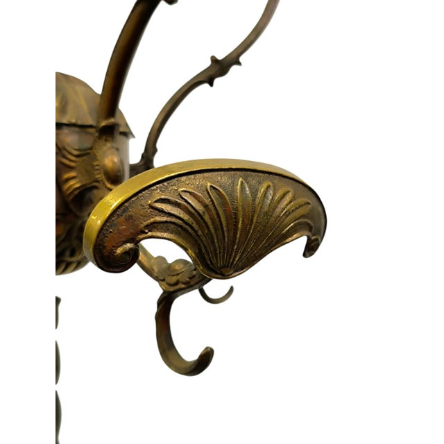 Vintage Brass Coat Hanger, 1920 For Sale - Image 4 of 9