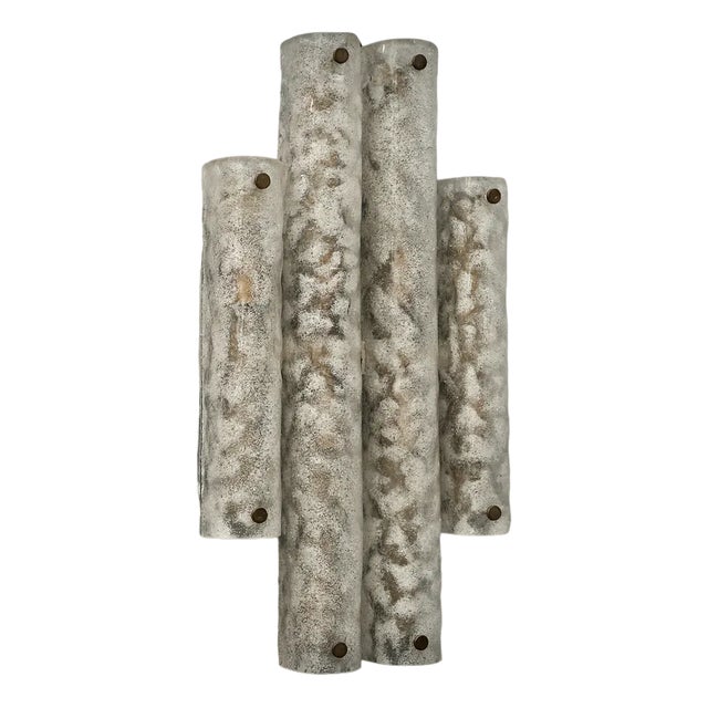 Murano Glass and Brass Wall Light, 1950s For Sale