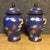 Metal Pair of Small Chinese Cloisonné Enamel Crane & Cloud Jars With Lids - 8" Tall For Sale - Image 7 of 9