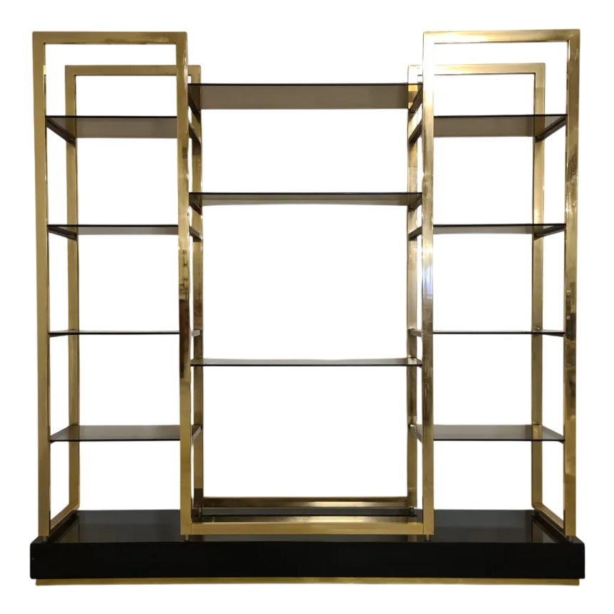 Freestanding Bookcase attributed to Alain Delon, 1980s | Chairish