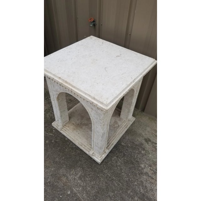 Contemporary 1980's Tesselated Stone Architectural Table For Sale - Image 3 of 13