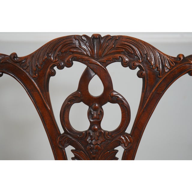 Set of 8 Maitland Smith Mahogany Philadelphia Dining Chairs For Sale - Image 15 of 18