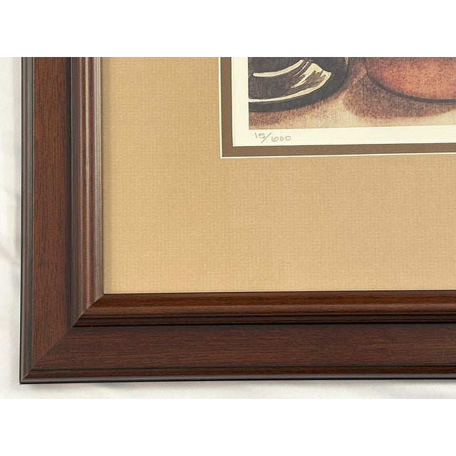 Brown Signed & Numbered Print of Susan Fair's 'Mason Jars' Watercolor Painting for Ma Cille's Miscellanea Museum in Gordo, Alabama For Sale - Image 8 of 12