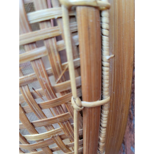 Asian Woven Bamboo Herb Basket For Sale In Dallas - Image 6 of 10