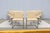 Fabulous set of eight Brno tubular style chairs in neutral sand-beige leather upholstery, by Gordon International. An icon...