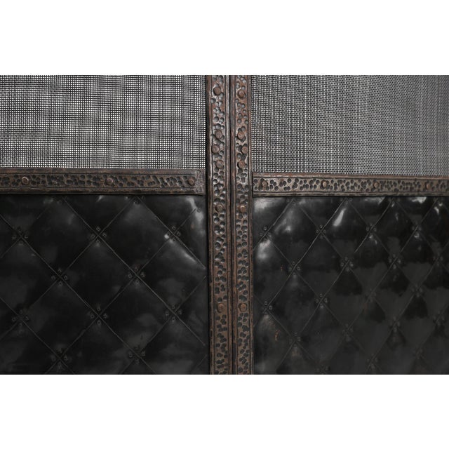 French Art Deco Fireplace Screen in Wrought Iron, 1890s For Sale - Image 13 of 16