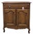 Vintage Oak French Style 2 Door Cabinet With Drawer For Sale
