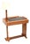 Art Deco Walnut and Sycamore Desk with Integrated Lamp, 1930s For Sale